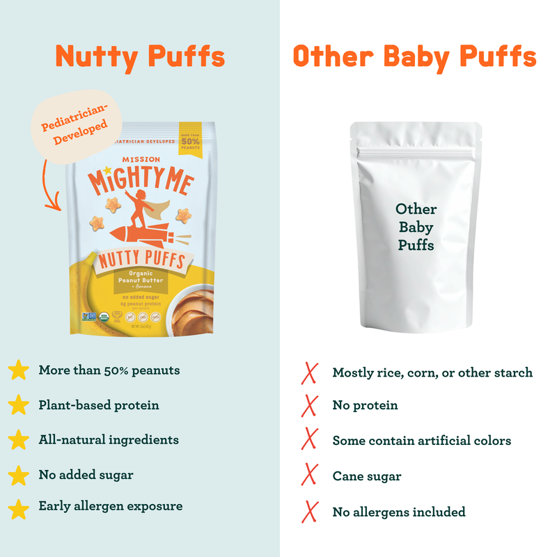 Banana Peanut Butter Puffs