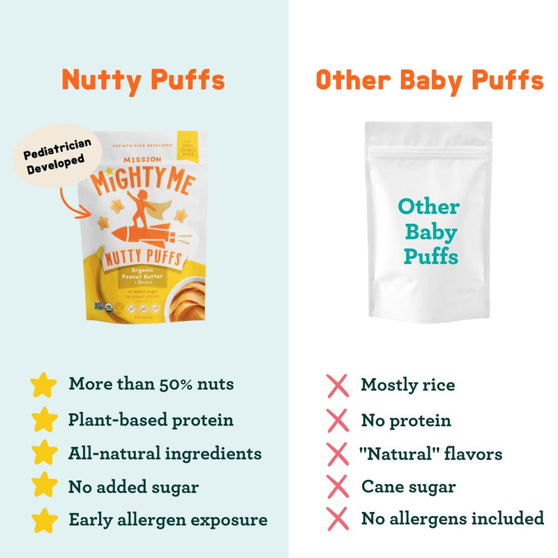 Banana Peanut Butter Puffs